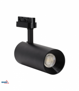 SPOT COB VERKO CZARNY 1-FAZOWY 24W 4000K 1920LM 24° Bemko S-C40-VRK-1F-024BL-4K