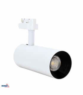 SPOT COB VERKO BIAŁY 1-FAZOWY 24W 3000K 1850LM 24° Bemko S-C40-VRK-1F-024WH-3K