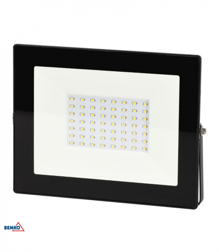 NAŚWIETLACZ LED SMD KASTEL 50W 4000K 4350LM IP65 CZARNY Kafler Bemko S-C64-LFK-050BL-4K