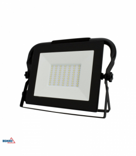 NAŚWIETLACZ LED SMD KASTEL 50W 6000K 4500LM IP65 CZARNY 1,5M PRZENOŚNY Kafler Bemko S-C64-R-LFK-050BL-6K