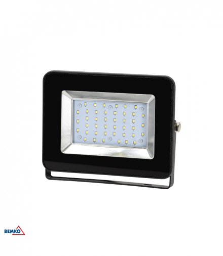 NAŚWIETLACZ LED SMD LOFOT 30W 6000K 3100LM IP65 CZARNY Bemko S-C65-LFS-030BL-6K