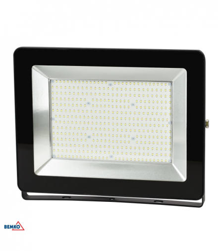 NAŚWIETLACZ LED SMD LOFOT 200W 6000K 21000LM IP65 CZARNY Bemko S-C65-LFS-200BL-6K