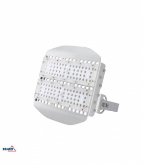 HIGHBAY LED TUNNEL 100W 4000K 13500LM IP66 90X90 2M Luxmena Bemko S-C85-HBT-100A-840B-9006A-9090