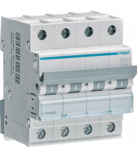 MBN420E MCB Wyłącznik nadprądowy Icn 6000A 4P B 20A Hager