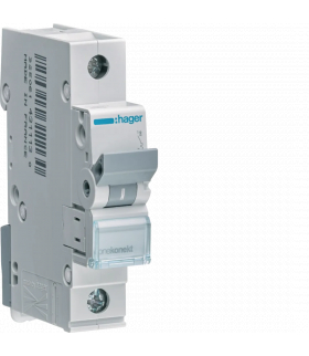 MCN100E MCB Wyłącznik nadprądowy Icn 6000A 1P C 0,5A Hager