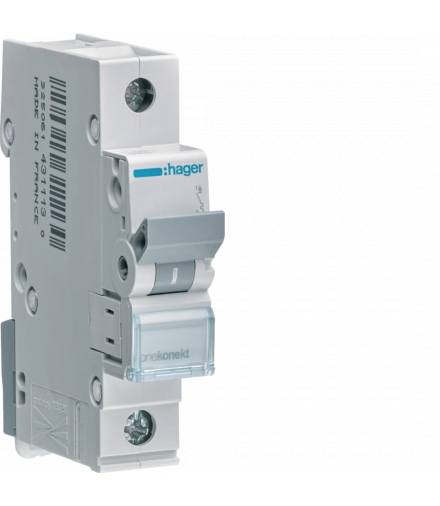 MCN100E MCB Wyłącznik nadprądowy Icn 6000A 1P C 0,5A Hager