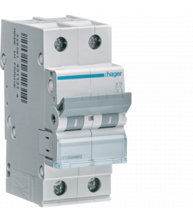 MCN201E MCB Wyłącznik nadprądowy Icn 6000A 2P C 1A Hager