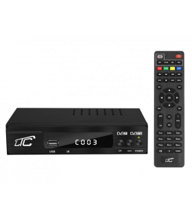 Tuner DVB-T-2 LTC TV naziemnej DVB505 z pilotem programowalnym H.265 LTC LXDVB506