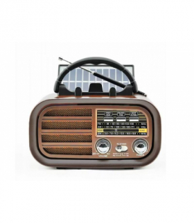 Radio przenośne RX-BT638 z panelam solarnym, FM, Bluetooth, USB, SD akumulator 18650 LXRXBT638B