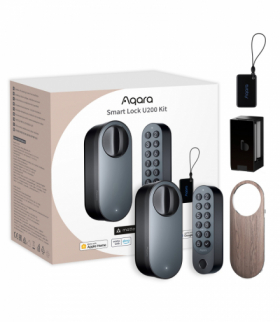 Aqara Smart Lock U200 Czarny Inteligentny zamek do drzwi HomeKit, Thread, Bluetooth 5.1, NFC AQARA EL-D02D