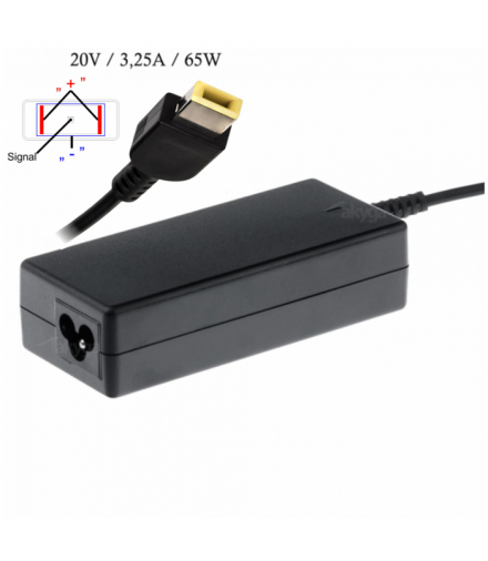 Zasilacz do laptopa Lenovo Akyga żółty AK-ND-24 20V/3.25A 65W Square Akyga ORG002327