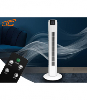 Wentylator stojący, kolumnowy 82cm 50W, LCD, sterowany pilotem LTC LXWT27