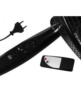 Wentylator stojący LTC16" 50W 3 tryby sterowany pilotem, czarny HQ. LXWT06