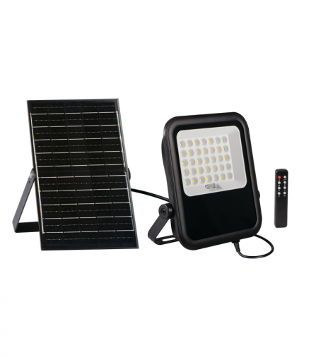 Oprawa solarna LED FL SONE SLR L NW-GR naświetlacz z pilotem Kanlux 36607