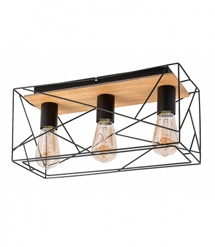 Industrialna lampa sufitowa Boire E27 3x MAX 40W Rabalux 71023