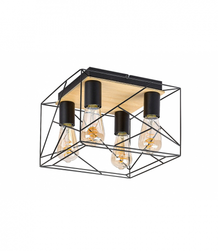 Industrialna lampa sufitowa Boire E27 4x MAX 40W Rabalux 71024