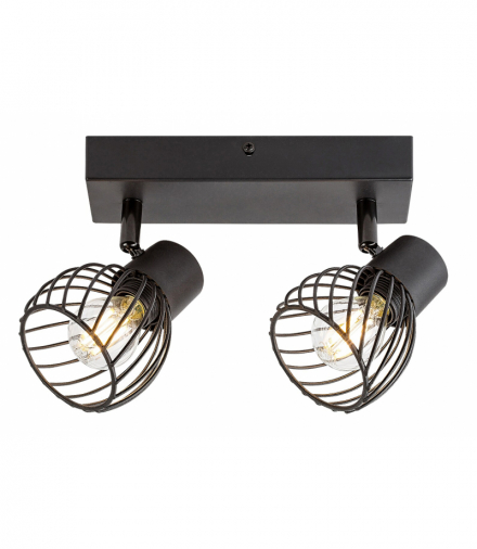 Industrialne Oświetlenie punktowe Aberama E14 2X MAX 10W Rabalux 73002