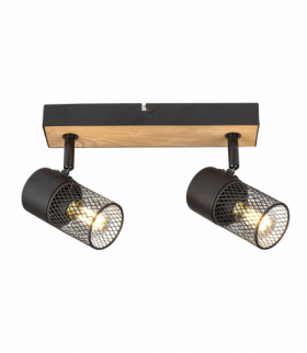 Industrialne Oświetlenie punktowe Metta E14 2x MAX 40W Rabalux 71152