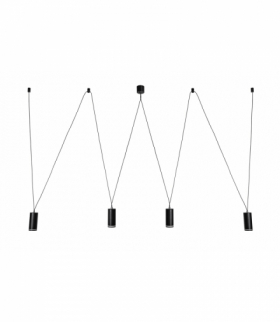 Lampa wisząca Senobia GU10 4X MAX 5W Rabalux 73038