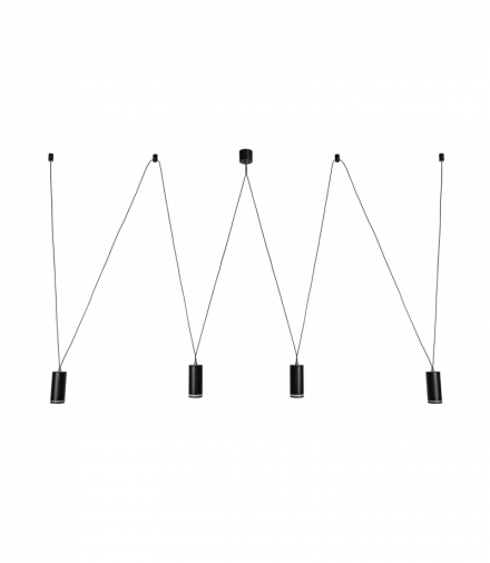 Lampa wisząca Senobia GU10 4X MAX 5W Rabalux 73038