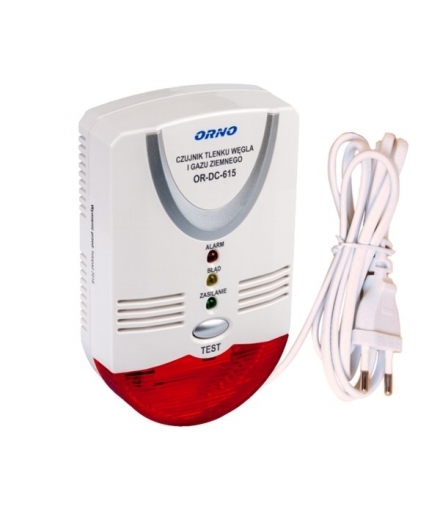 Czujnik 2w1 tlenku węgla i gazu ziemnego AC230V