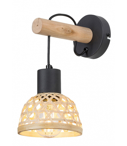 Lampa ścienna w stylu skandynawskim Rattan E27 1x MAX 15W Rabalux 71025