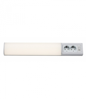 Lampa podszafkowa z gniazdami i wyłącznikiem Bath2 LED 10W 4000K neutralna Rabalux 78064
