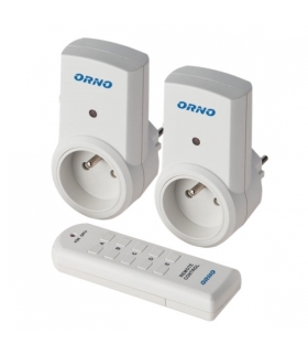 Zestaw bezprzew. gniazd sterowanych pilotem 2+1 OR-GB-412