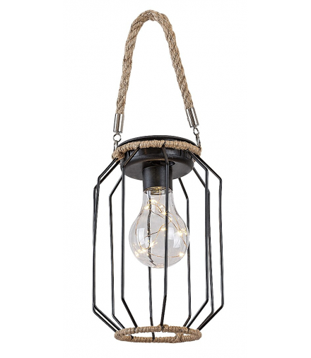 Solarna, dekoracyjna lampa wisząca do ogrodu, na taras, styl tropikalny Sluis LED 0,2W 3000K ciepła Rabalux 77046