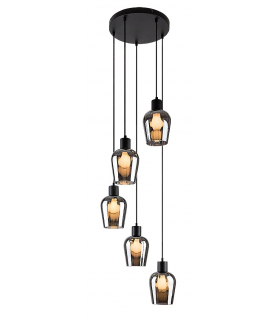 Vintage, Romantyczna lampa wisząca Florian E27 5x MAX 40W Rabalux 72272