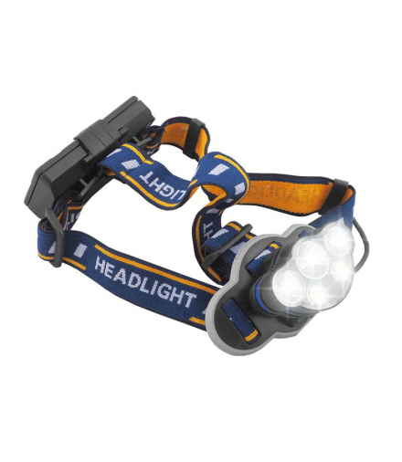 LTC Latarka czołowa 1xLED T6 2xLED XPE 2xCOB, ładowanie USB / 2x18650. LTC LXLL85