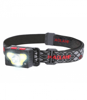 Latarka czołowa LTC LED XPG 5W 300lm +COB 5W 400lm sensor ruchu aku.1200mAh USB typ-C LTC LXLL165