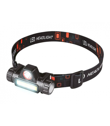 Latarka czołowa LTC ALU LED SMD 60lm + COB 120lm, aku. 1200mAh, ładowanie USB, odpinana LTC LXLL170