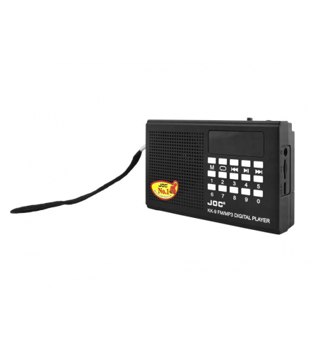 Radio przenośne KK-9 FM, AUX, TF z akumulatorem 18650, czarne. LXKK9