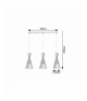 Industrialna lampa wisząca Leandros E27 3x MAX 40W Rabalux 72006