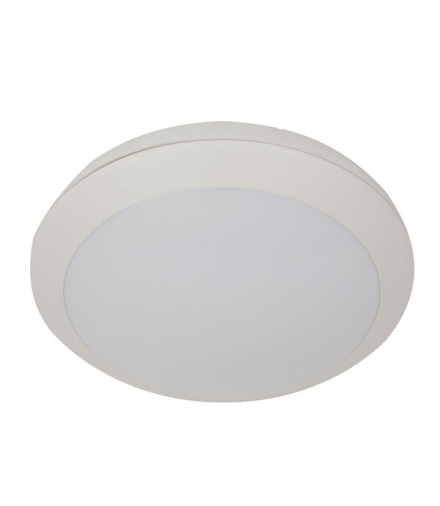 Plafon BRYZA LED, biały, poliwęgl. mlecz. IP66