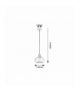 Lampa wisząca Dvora E27 1x MAX 40W Rabalux 72021