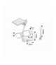 Lampa solarna Leszno LED 10W 4000K neutralna Rabalux 77091