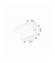 Zewnętrzna lampa ścienna Zaragoza LED 10W 4000K neutralna Rabalux 77093
