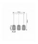 Lampa wisząca w stylu skandynawskim Adalla E27 3x MAX 40W Rabalux 72093