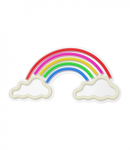 Neon PLEXI LED TĘCZA W CHMURACH multikolor FPNE32 Forever Light RTV200036