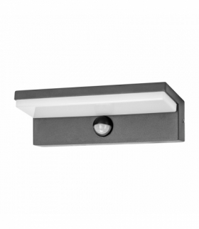 Elewacyjna oprawa ogrodowa PACHIRA LED 9W z czujnikiem ruchu, 500lm, IP54, 4000K, czarna Orno AD-OP-6576BLPMR4