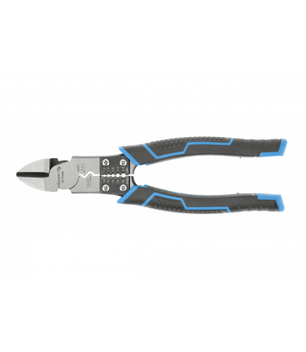 Multifunkcyjne szczypce boczne, obcinak, ściągacz izolacji, praska Hogert HT1P243