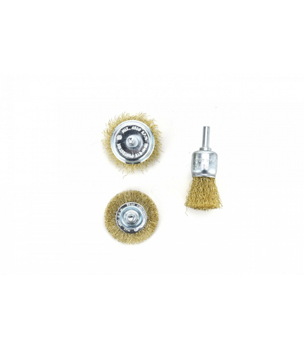 Szczotki druciane kpl 3szt, 20, 50, 50mm, stal Hogert HT7D745