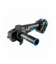 Zestaw akumulatorowa bezszczotkowa szlifierka kątowa z włącznikiem łopatkowym 125 mm 18V OneAccuSystem + 2x akumulator 4Ah + ładowarka + walizka Hogert HT2E251-B24AG