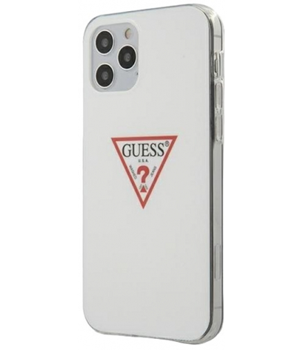 Nakładka do iPhone 12 / 12 Pro 6,1" GUHCP12MPCUCTLWH biały hard case Triangle Collection TFO Guess GSM103698