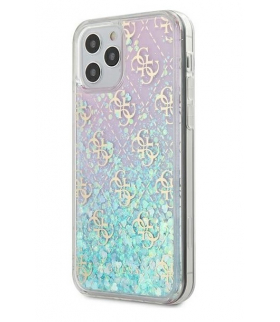 Nakładka do iPhone 12 Pro Max 6,7" GUHCP12LLG4GGBLPI różowe hard case Gradient Liquid Glitter 4G TFO Guess GSM105900