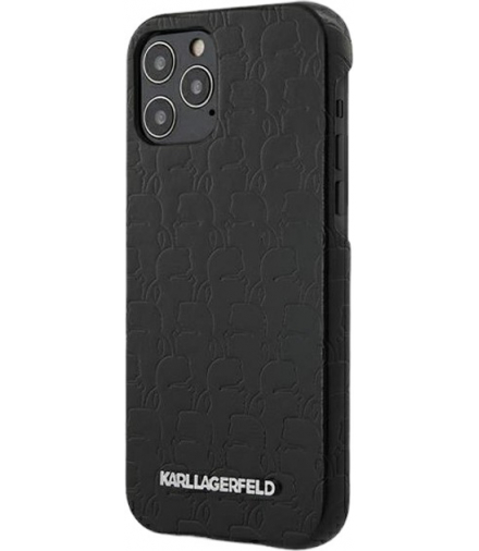 Nakładka do iPhone 12 / 12 Pro 6,1" KLHCP12MPUKBK czarna hard case Kameo TFO Karl Lagerfeld GSM105997