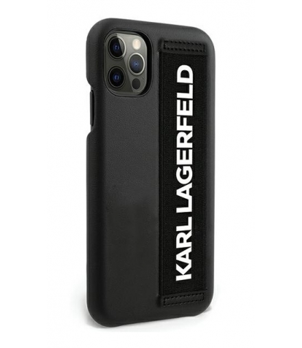 Nakładka do iPhone 12 / 12 Pro 6,1" KLHCP12MSTKLBK czarna hard case TFO Karl Lagerfeld GSM106048