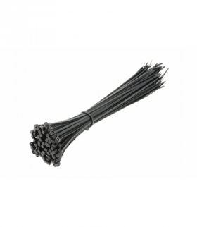 Nylonowe opaski zaciskowe, trytytki 3,6 x 300 mm, 100 szt., czarne Hogert HT2C708